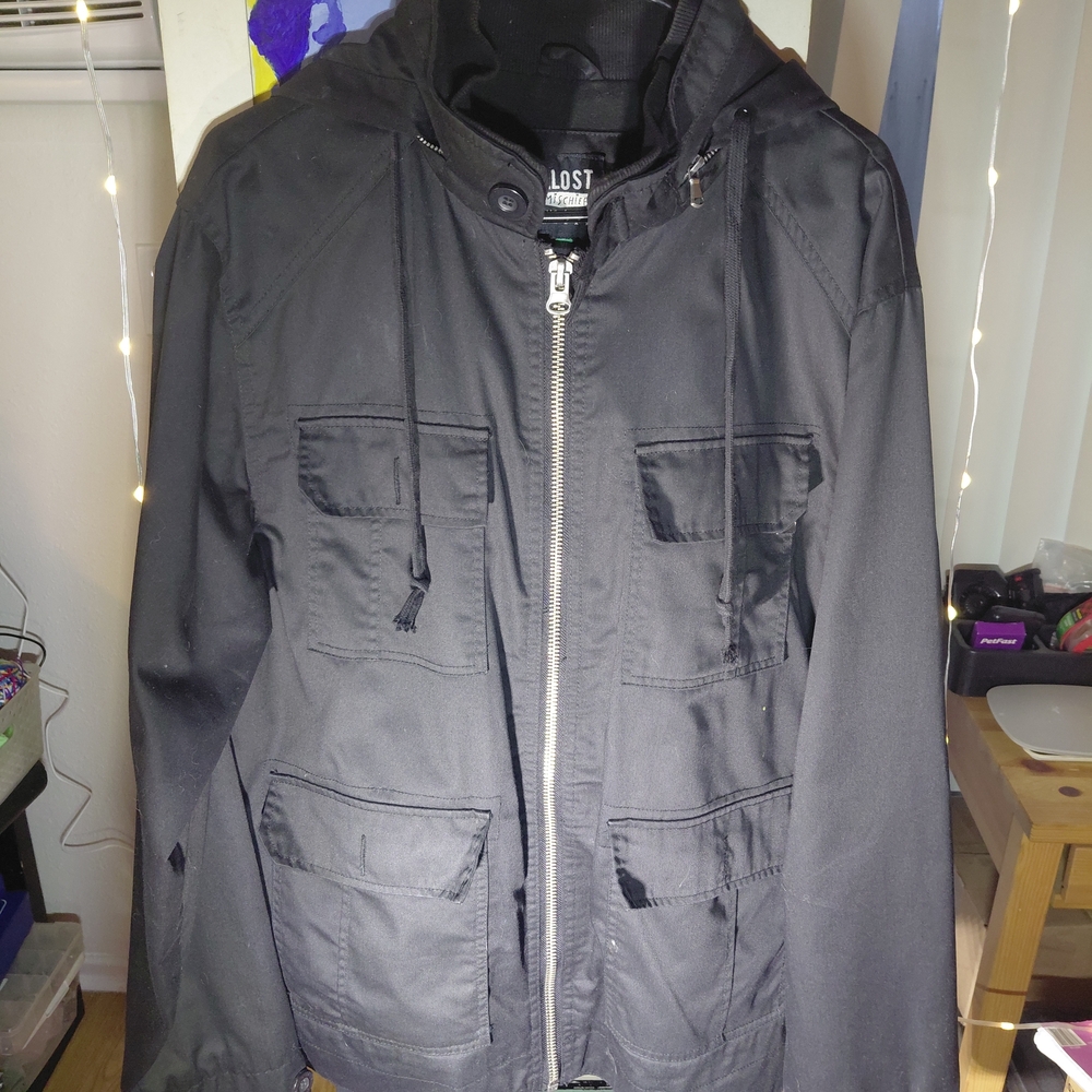 Lost Men's Black Jacket